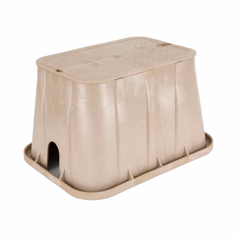 NDS 14 x 19-inch Valve Box with Lid - Sand - Ewing