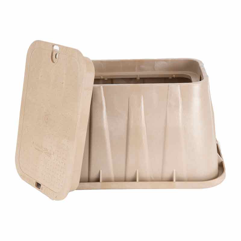 NDS 14 x 19-inch Valve Box with Lid - Sand - Ewing