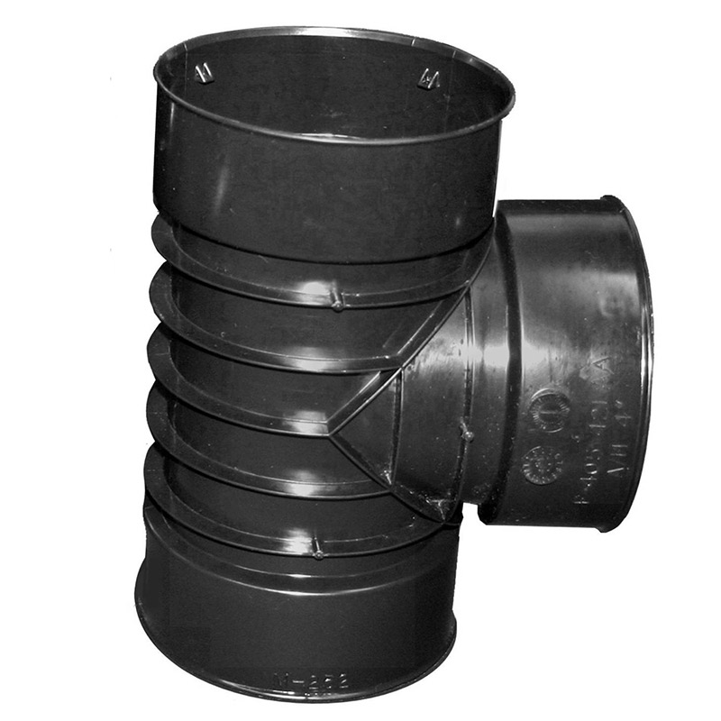 ADS 4-inch 421 Flexdrain Corrugated Snap Tee - Ewing