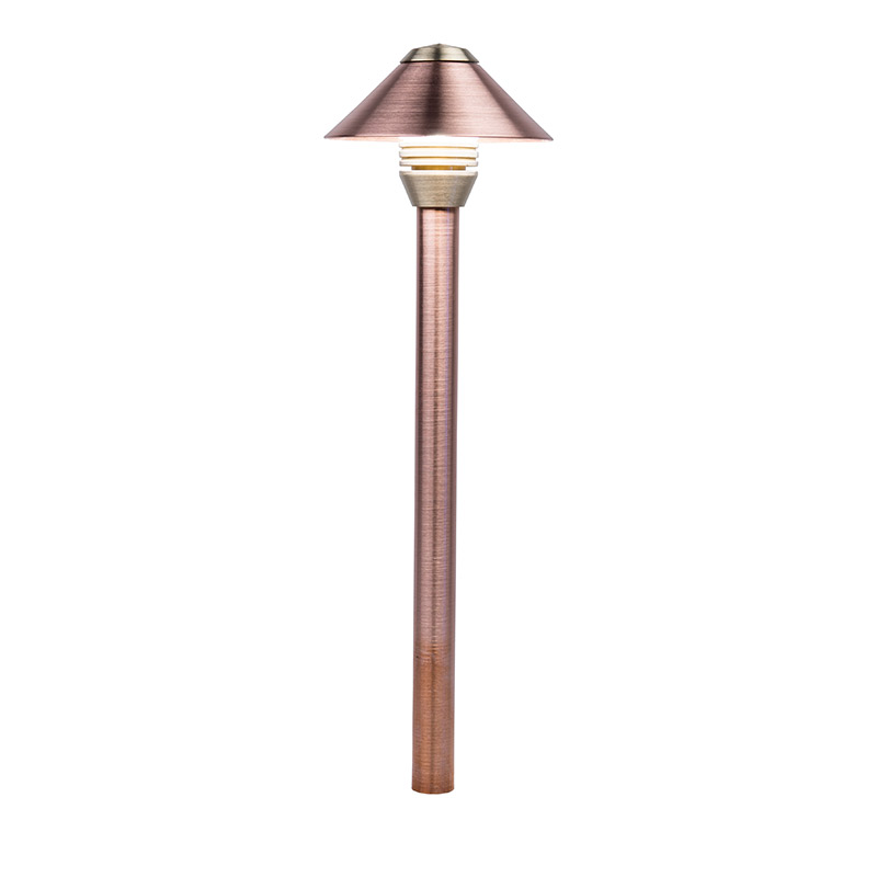 FX Luminaire Petite 1 LED 18 Inch Riser In Copper - Ewing