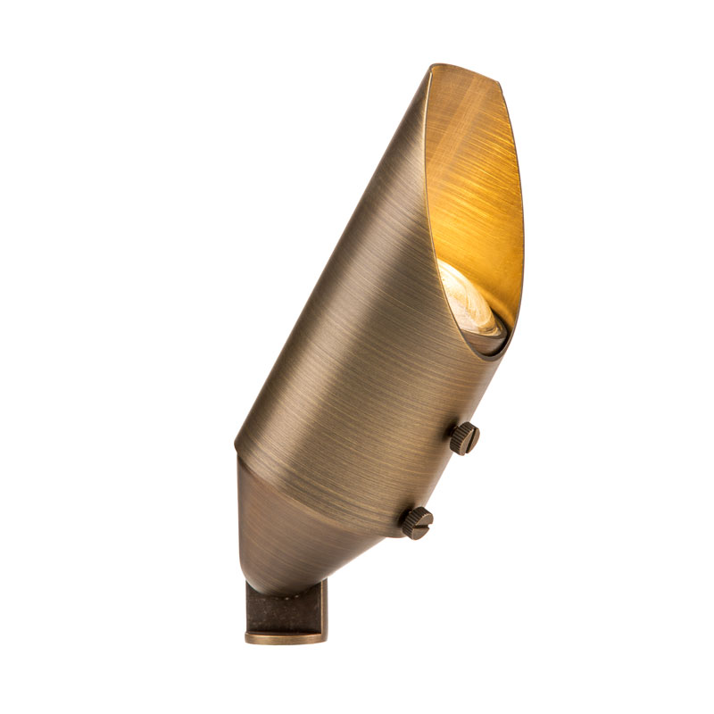 FX Luminaire C-UL 20W LED FL-Adjustable Shroud Antique Bronze