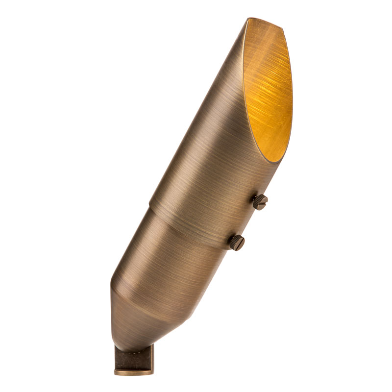 FX Luminaire C-UL 20W LED FL-Adjustable Shroud Antique Bronze
