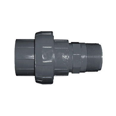LASCO FITTINGS INC 1-inch Sch. 80 Union Slip x Male Thread