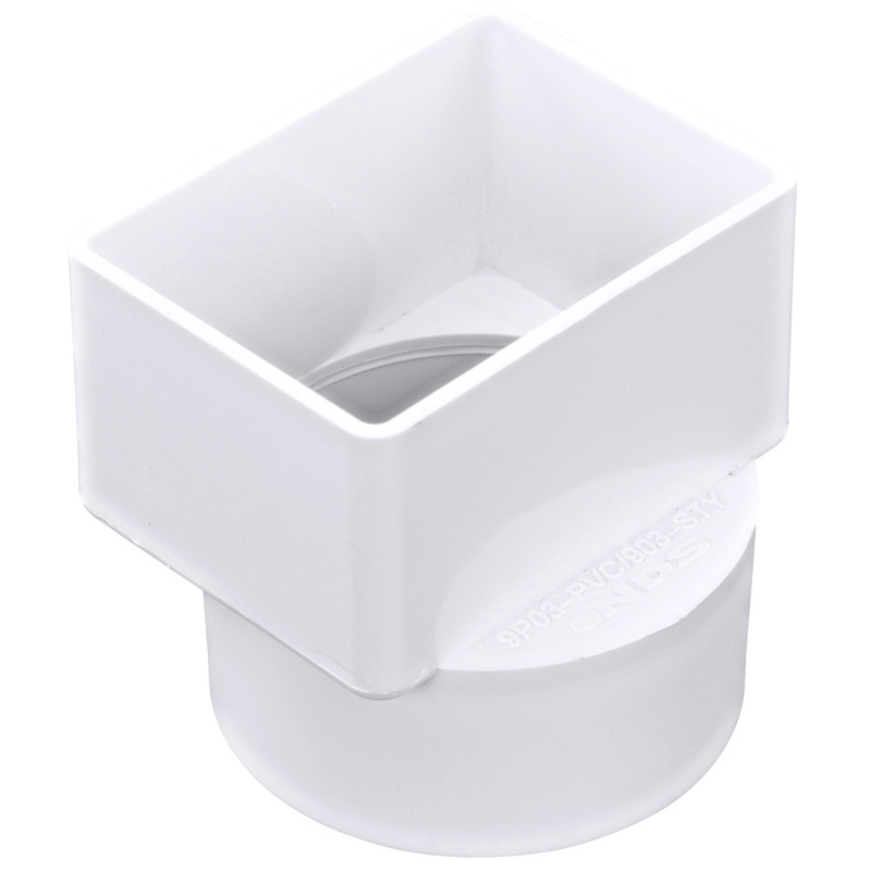 Ups&Downs様 NDS 2-inch x 3-inch x 3-inch Offset Downspout Adapter - Ewing