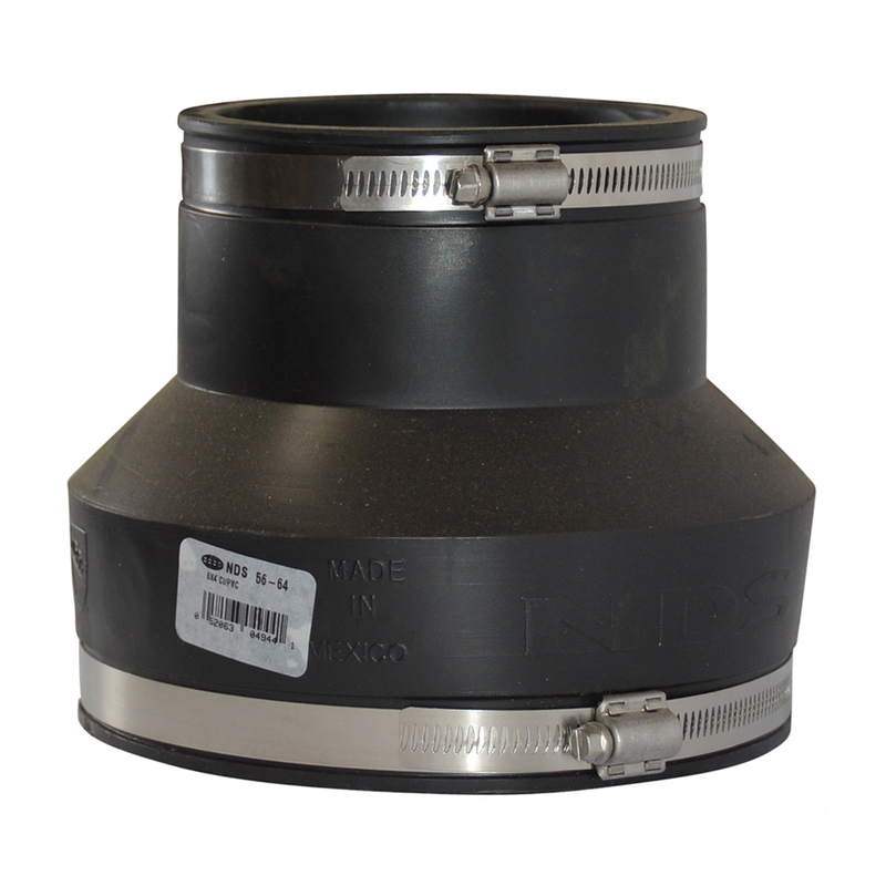 NDS 6 in. x 4 in. Flexible Reducing Repair Coupling - Ewing
