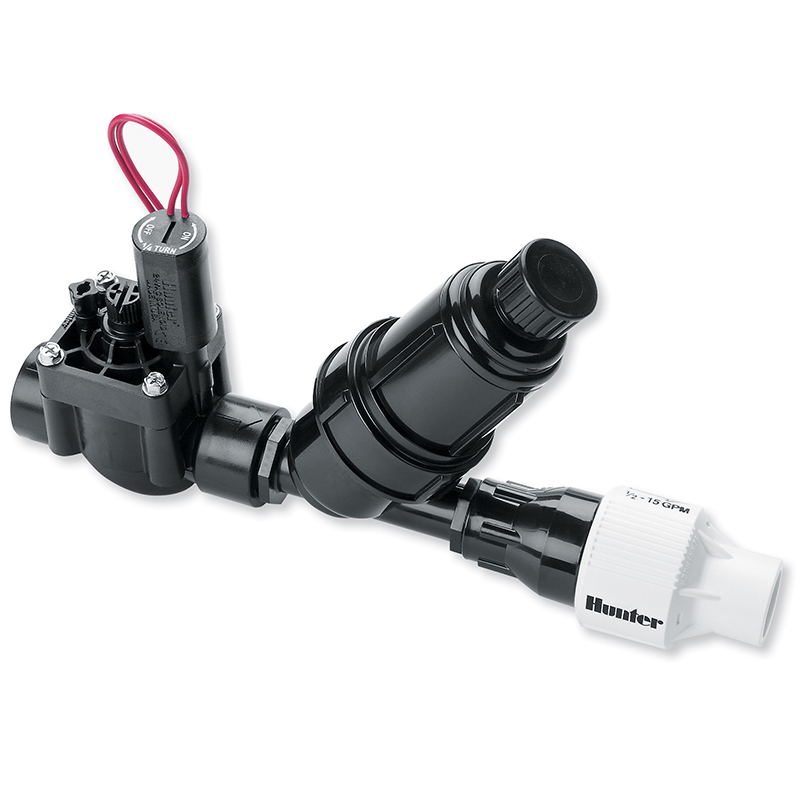 Hunter PGV 1-inch Drip Control Zone Kit with 40 PSI Regulator - Ewing