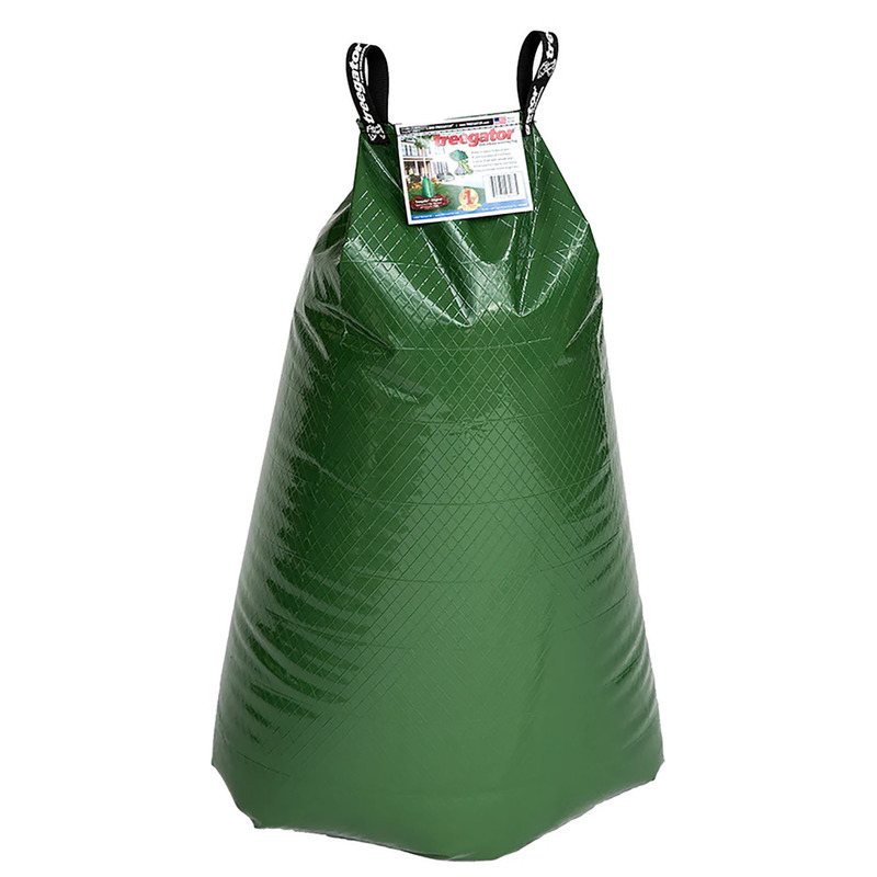 arbor rain watering bag Garden Armor 20 Gallon Slow-Release Tree – ArborRain Towers provide essential hydration for young trees King Innovation - Sapling Soaker